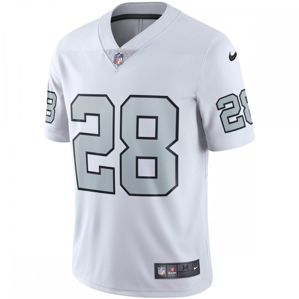 Josh Jacobs Las Vegas Raiders Nike Vapor Untouchable Color Rush Limited Player Jersey - White-GridironStore